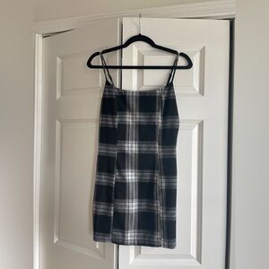 Forever 21 Black and White Checkered/Plaid Mini Dress